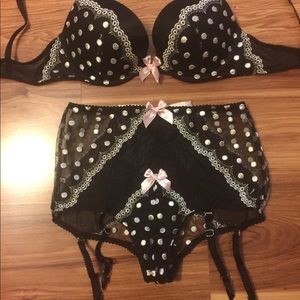 Victoria's Secret Sexy Bra and Garter Belt